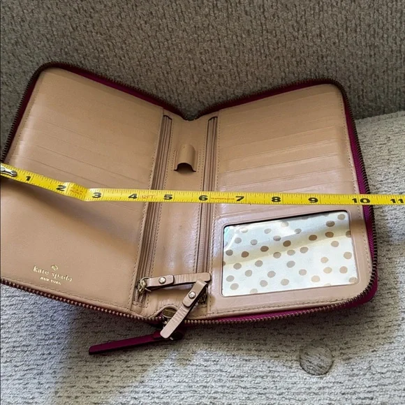Kate Spade Fuchsia Large Zip Wallet - Picture 13 of 17